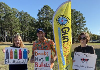 Eliminate Uncontrolled Gun Purchases: Gun Sense Committee Holds Vigil at MB Gun Show