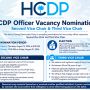 HCDP Accepting Nominations for Second and Third Vice Chair